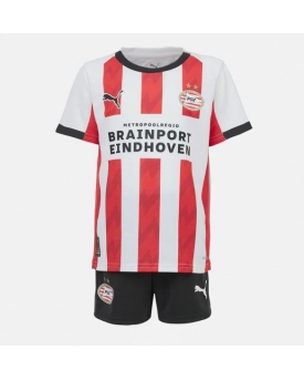Billige Fotballdrakt PSV Eindhoven Replika Hjemmedraktsett Barn 2025-26 Kortermet (med bukser)